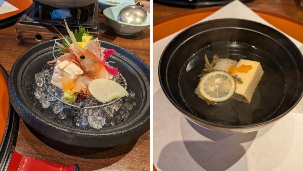 ほてるとく川の夕食