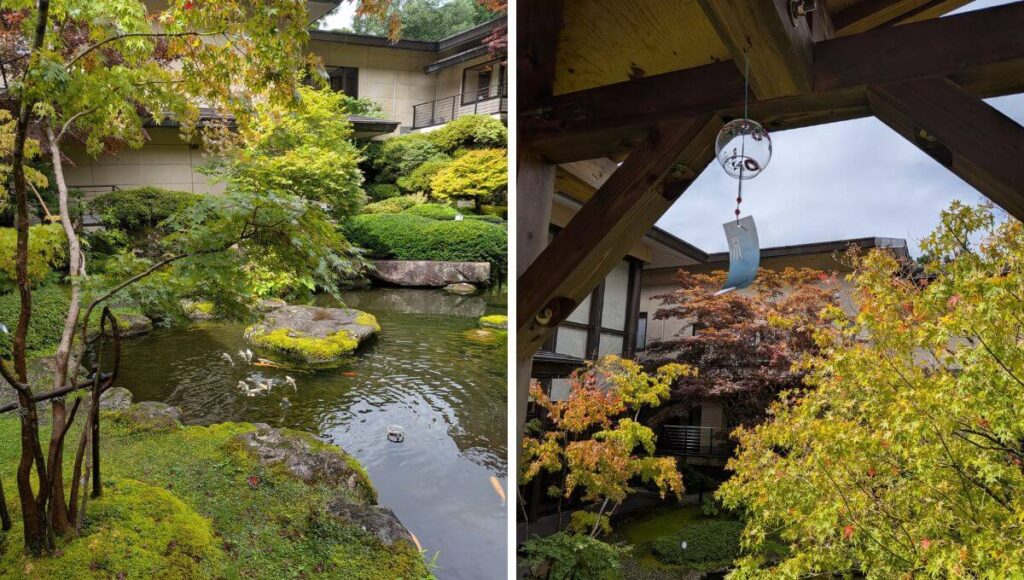 ほてるとく川の日本庭園